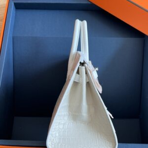 Túi Xách Hermes Birkin Faubourg Da Cá Sấu Mỹ Khâu Tay Siêu Cấp 11 20cm (10)