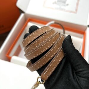 Túi Xách Hermes Kelly Siêu Cấp Màu Nâu 19cm (2)