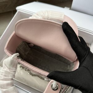 Túi Xách Lady Dior Mini Bag Siêu Cấp Màu Hồng Phấn 17cm