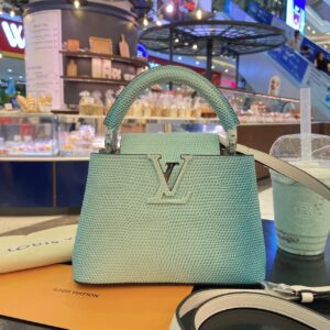 Túi Xách Louis Vuitton LV Capuchines Da Bò Dập Vân Kỳ Nhông (1)