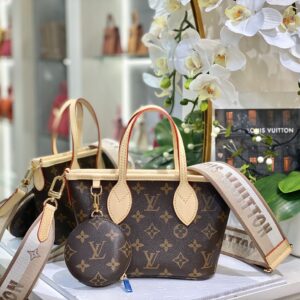 Túi Xách Louis Vuitton LV Neverfull MM Monogram Canvas Siêu Cấp 24x9x14cm (2)
