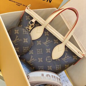 Túi Xách Louis Vuitton LV Neverfull MM Monogram Canvas Siêu Cấp 24x9x14cm (2)