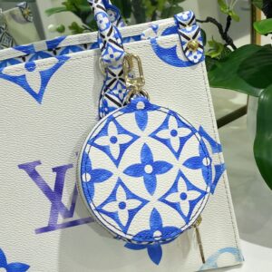 Túi Xách Louis Vuitton LV On The Go Siêu Cấp Màu Xanh 25cm (2)