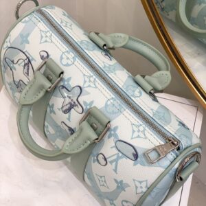 Túi Xách Louis Vuitton LV Trống Siêu Cấp Màu Xanh Dương 25cm