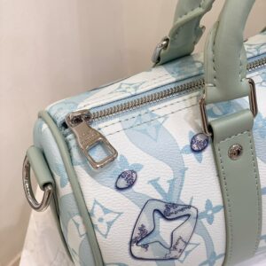 Túi Xách Louis Vuitton LV Trống Siêu Cấp Màu Xanh Dương 25cm