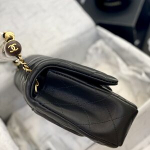 Túi Xách Nữ Chanel Hàng Hiệu Siêu Cấp Tay Cầm Gỗ 12,5x21x6cm (2)