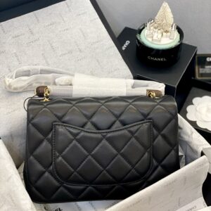 Túi Xách Nữ Chanel Hàng Hiệu Siêu Cấp Tay Cầm Gỗ 12,5x21x6cm (2)