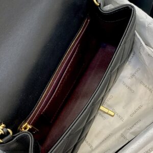 Túi Xách Nữ Chanel Hàng Hiệu Siêu Cấp Tay Cầm Gỗ 12,5x21x6cm (2)