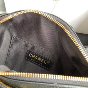 Túi Xách Nữ Hàng Hiệu Chanel Bumbag Siêu Cấp Màu Đen 34x15x6cm (8)