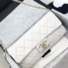 Túi Xách Nữ Hàng Hiệu Chanel Siêu Cấp Màu Trắng 25cm (1)