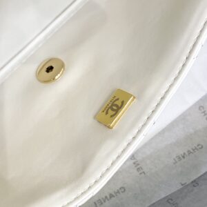 Túi Xách Nữ Hàng Hiệu Chanel Siêu Cấp Màu Trắng 25cm (1)