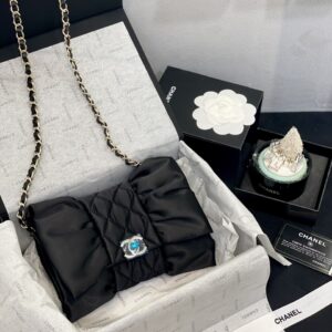 Túi Xách Nữ Hàng Hiệu Chanel Thắt Nơ Đen Like Auth (1)