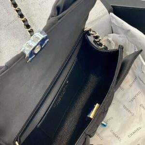 Túi Xách Nữ Hàng Hiệu Chanel Thắt Nơ Đen Like Auth (1)