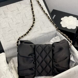 Túi Xách Nữ Hàng Hiệu Chanel Thắt Nơ Đen Like Auth (1)