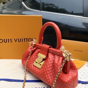 Túi Xách Nữ Hàng Hiệu Louis Vuitton Màu Đỏ Siêu Cấp 28cm (1)