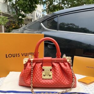 Túi Xách Nữ Hàng Hiệu Louis Vuitton Màu Đỏ Siêu Cấp 28cm (1)