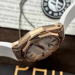 Hublot Classic Fusion Orlinski King Gold Full Diamonds Màu Trắng 40mm