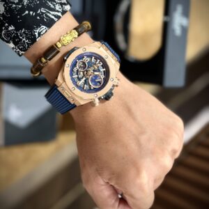 Hublot Big Bang Unico King Gold Replica 1:1 Màu Xanh 44mm