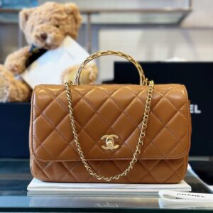 Túi Nữ Chanel Handle Siêu Cấp Quai Cầu Vồng 22x21cm