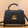 Túi Xách Louis Vuitton LV Twist Handle Siêu Cấp Black 17x25x11cm