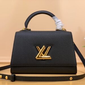 Túi Xách Louis Vuitton LV Twist Handle Siêu Cấp Black 17x25x11cm