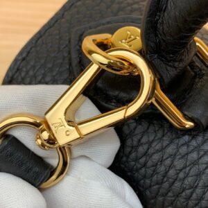 Túi Xách Louis Vuitton LV Twist Handle Siêu Cấp Black 17x25x11cm