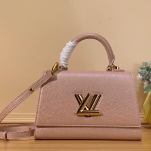 Túi Xách Louis Vuitton LV Twist Handle Siêu Cấp Nữ Pink 17x25x11cm