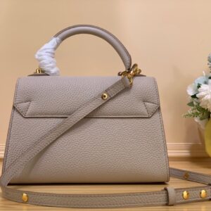 Túi Xách Louis Vuitton LV Twist Handle Siêu Cấp Brown 17x25x11cm