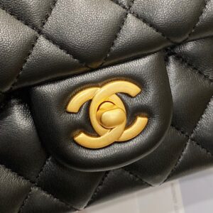 Túi Xách Nữ Hàng hiệu Chanel Charm Siêu Cấp Dây Xích Vàng Gold 20cm