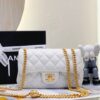 Túi Xách Nữ Hàng hiệu Chanel Charm Siêu Cấp Hoa Trà White 20cm