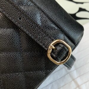 Balo Nữ Hàng Hiệu Chanel Siêu Cấp Bản Đẹp Màu Đen 20.5x20x11.5cm