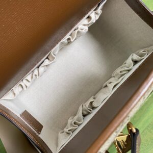 Túi Xách Nữ Hàng Hiệu Gucci 1955 Siêu Cấp Quai Cầm Màu Nâu 23x16x12cm