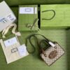 Túi Xách Nữ Hàng Hiệu Gucci 1955 Siêu Cấp Quai Cầm Màu Nâu 23x16x12cm
