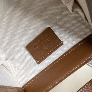 Túi Xách Nữ Hàng Hiệu Gucci 1955 Siêu Cấp Quai Cầm Màu Nâu 23x16x12cm