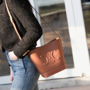 Túi Xách Nữ Hàng Hiệu Celine Neo Triomphe Siêu Cấp Logo Nổi 30x22x12cm