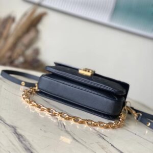 Túi Xách Nữ Louis Vuitton LV Metis Mini Siêu Cấp Logo Chìm Màu Đen 21.5x13.5x6cm