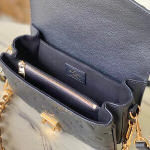 Túi Xách Nữ Louis Vuitton LV Metis Mini Siêu Cấp Logo Chìm Màu Đen 21.5x13.5x6cm