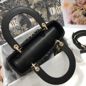 Túi Xách Nữ Hàng Hiệu Dior Lady Siêu cấp Họa Tiết Đính Cườm 24cm