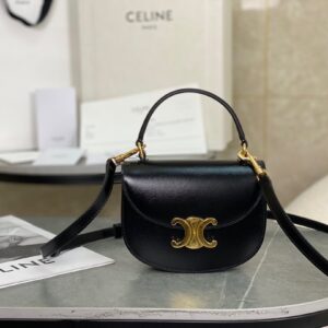 Túi Xách Nữ Hàng Hiệu Celine Handle Siêu Cấp Màu Trắng 15.5x11.5x5cm