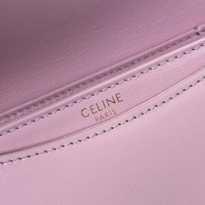 Túi Xách Nữ Hàng Hiệu Celine Handle Siêu Cấp Màu Hồng 15.5x11.5x5cm
