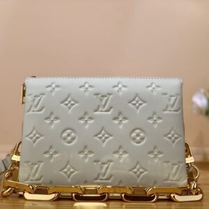 Túi Xách Nữ Louis Vuitton LV Coussin Siêu Cấp Hoa Momo Dập Chìm 20x19cm