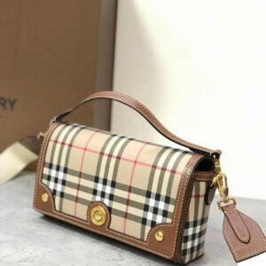 Túi Xách Nữ Hàng Hiệu Burberry Siêu cấp Họa Tiết Canvas 24x8x14cm