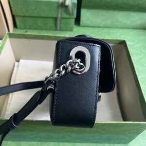 Túi Xách Nữ Hàng Hiệu Gucci Petite Siêu Cấp Màu Đen 21x10x5cm