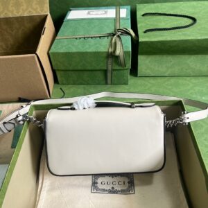 Túi Xách Nữ Hàng Hiệu Gucci Petite Siêu Cấp Màu Trắng 21x10x5cm