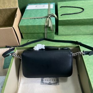 Túi Xách Nữ Hàng Hiệu Gucci Petite Siêu Cấp Màu Đen 21x10x5cm