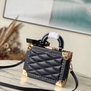 Túi Xách Nữ Louis Vuitton LV Petite Valise Trunk Siêu Cấp Ô Trám 22.5x14.5x11.5cm