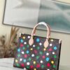 Túi Xách Nữ Hàng Hiệu Louis Vuitton LV On The Go Siêu Cấp Họa Tiết Chấm Bi 35x28cm