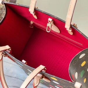 Túi Xách Nữ Hàng Hiệu Louis Vuitton LV On The Go Siêu Cấp Họa Tiết Chấm Bi 35x28cm