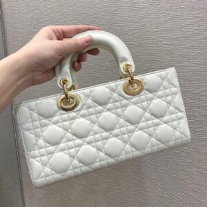 Túi Xách Nữ Hàng Hiệu Dior D-JOY Màu Trắng Siêu Cấp 26x13.5cm
