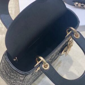 Túi Xách Nữ Hàng Hiệu Dior Lady Họa Tiết Hoa Văn Bắt Mắt 20cm